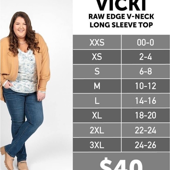 Lularoe Vicki 2XL NWT - Picture 4 of 4